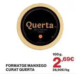 El Corte Inglés Querta - queso manchidea formatge manxego curat oferta