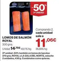 El Corte Inglés Royal - lomos de salmon oferta