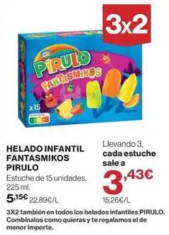 El Corte Inglés Pirulo - helado infantil fantasmikos oferta