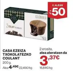 El Corte Inglés Alea - casa egeiza txokolatezko coulant oferta