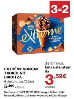 El Corte Inglés Extreme konoak txokolate oferta