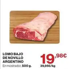 El Corte Inglés Lomo bajo de novillo argentino oferta