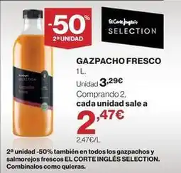 El Corte Inglés Gazpacho fresco oferta