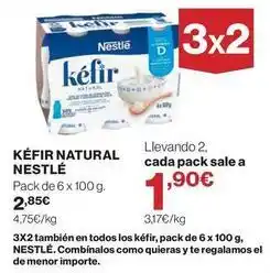 El Corte Inglés Nestlé - kéfir natural oferta
