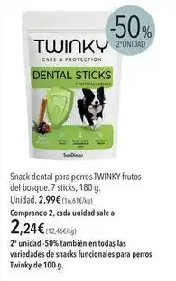 Twinky - snack dental para perros frutos del bosque