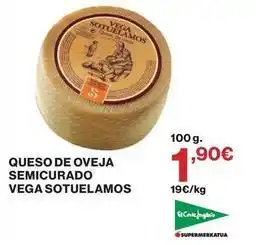 El Corte Inglés Vega sotuelamos - queso de oveja semicurado oferta