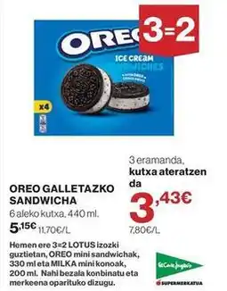 El Corte Inglés Oreo - galletazko sandwicha oferta