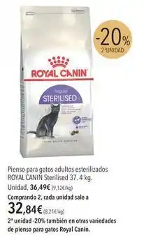 El Corte Inglés Royal canin - pienso para gatos adultos esterilizados oferta