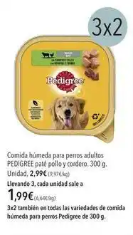 El Corte Inglés Pedigree - comida húmeda para perros adultos oferta