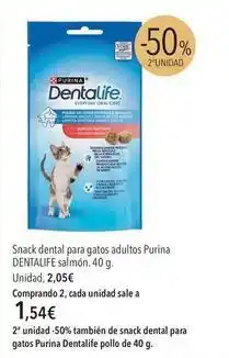 El Corte Inglés Purina - snack dental para gatos adultos salmón oferta