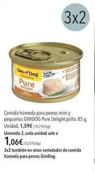El Corte Inglés Special - comida humeda para perros mini y pequeños pure delight pollo oferta