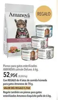 El Corte Inglés El corte inglés - pienso para gatos esterilizados salmón deluxe oferta