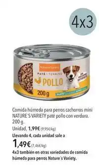 El Corte Inglés Nature's variety - comida húmeda para perros cachorros mini oferta