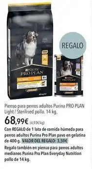 El Corte Inglés Purina - pienso para perros adultos light/serenised pollo oferta