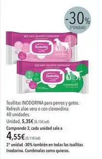 El Corte Inglés One - toallitas para perros y gatos oferta