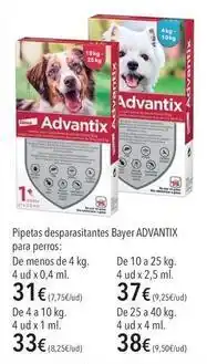 El Corte Inglés Advantix - pipetas desparasitantes oferta