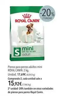 El Corte Inglés Royal canin - pienso para perros adultos mini oferta