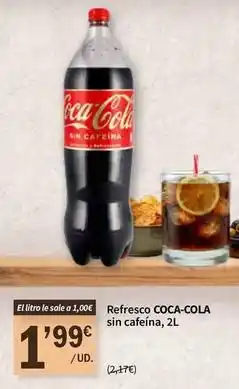 SPAR Coca-cola - refresco sin cafeina oferta
