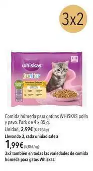 El Corte Inglés Whiskas - comida húmeda para gatitos pollo y pavo oferta