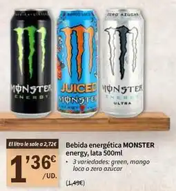 SPAR Mango - bebida energética energy oferta