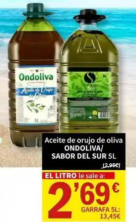 SPAR Andares del sur - aceite de orujo de oliva oferta