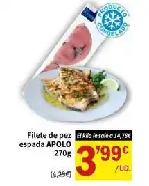 SPAR Apolo - filete de pez espada oferta