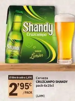 SPAR Cruzcampo - cerveza shandy oferta