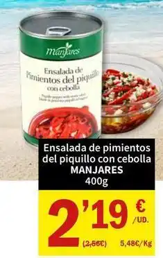 SPAR Manjares - ensalada de pimientos del piquillo con cebolla oferta