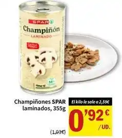 SPAR Spar - champinones laminados oferta
