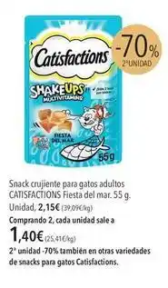 El Corte Inglés Catisfactions - snack crujiente para gatos adultos oferta