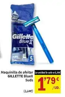 SPAR Gillette - maquinilla de afeitar bluell oferta