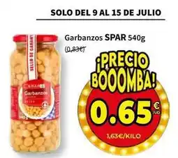 SPAR Spar - garbanzos oferta