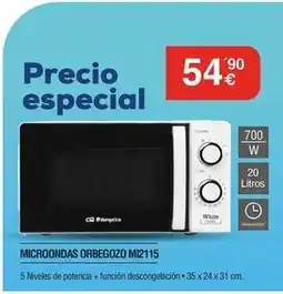 Milar White - microondas orbegozo m12115 oferta