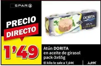 SPAR Dorita - atún en aceite de girasol oferta