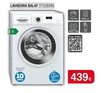 Milar Balay - lavadora 3ts285bs oferta