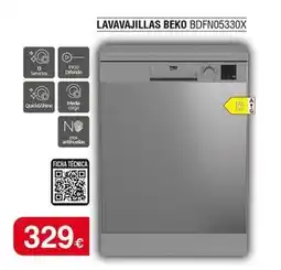 Milar Beko - lavavajillas bdfn05330x oferta