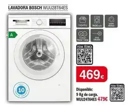 Milar Bosch - lavadora wuu28t64es oferta
