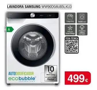 Milar Samsung - lavadora ww90dg6u85lku3 oferta