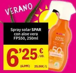 SPAR Spar - spray solar con aloe vera fps50 oferta