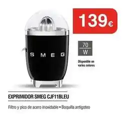 Milar Smeg - exprimidor cjf11bleu oferta