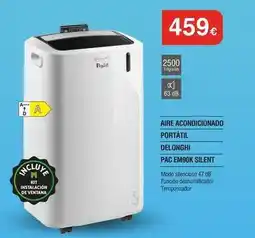 Milar Aire - acondicionado portatil pac em90k silent oferta