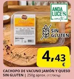 Supermercados MAS Anda - cachopo de vacuno jamon y queso oferta