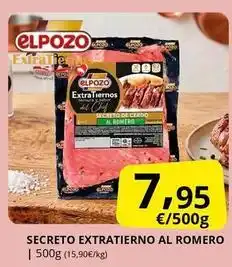 Supermercados MAS Elpozo - secreto extratierno al romero oferta
