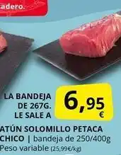 Supermercados MAS La bandeja de 267g. le sale a oferta