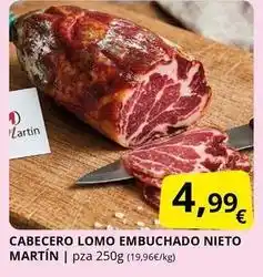 Supermercados MAS Cabecero lomo embuchado oferta