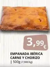 Supermercados MAS Empanada iberica carne y chorizo oferta