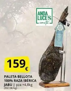 Supermercados MAS Bellota - paleta 100% raza iberica jabu oferta