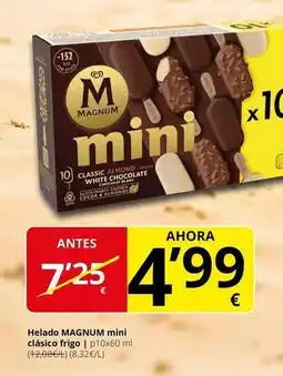 Supermercados MAS Magnum - helado mini clasico frigo oferta