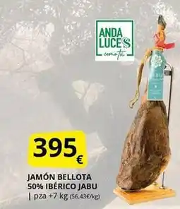 Supermercados MAS Bellota - jamón 50% ibérico jabu oferta