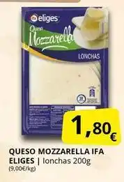 Supermercados MAS Ifa eliges - queso mozzarella oferta